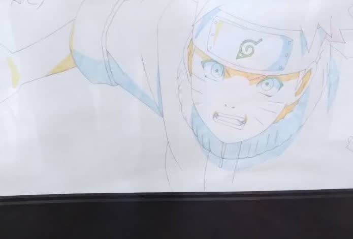 NARUTOの鉛筆原画(収蔵品)